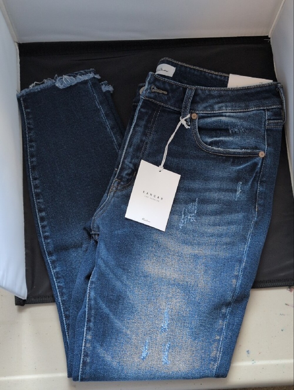 KanCan Dark Indigo High-Rise Skinny Jeans NWT! - Picture 6 of 9